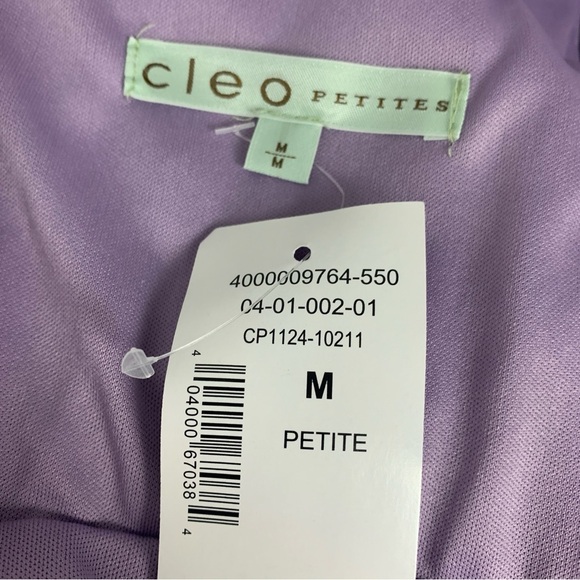 NWT Cleo Petites Lilac Fit & Flare Illusion Dress - Picture 7 of 9